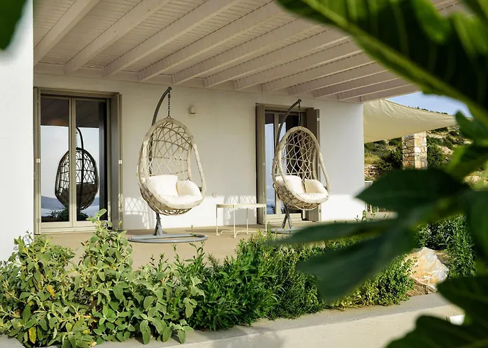 Villa Outstanding New With Great Pool Area And Panoramic Sea View Alikí