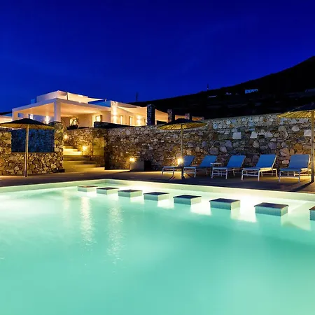 Outstanding New With Great Pool Area And Panoramic Sea View Villa Angairia